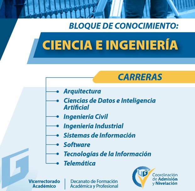 TEMARIO BLOQUE 1 CIENCIAS E INGENIERIA - UG