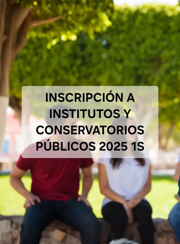 Inscripción para Acceder a un Instituto Tecnológico o Conservatorio Superior Público en 2025 (1S)