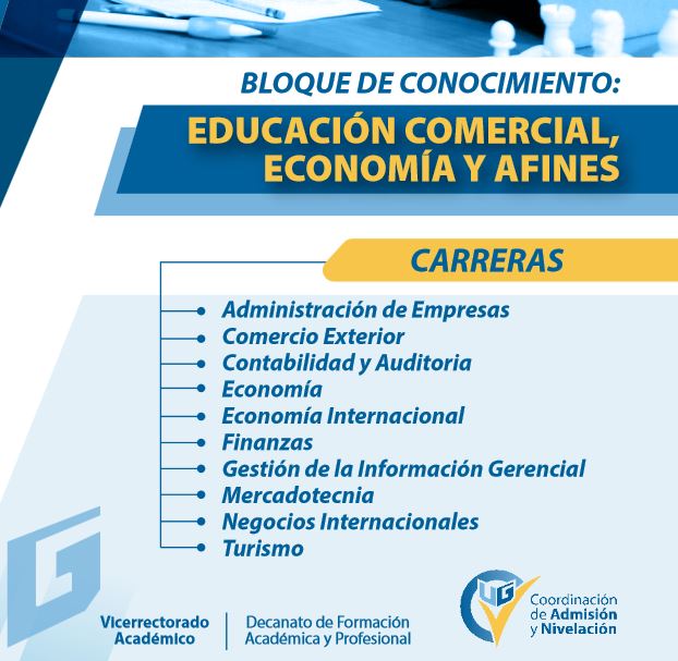 TEMARIO BLOQUE 5 EDUCACION COMERCIAL, ECONOMIA Y AFINES - UG