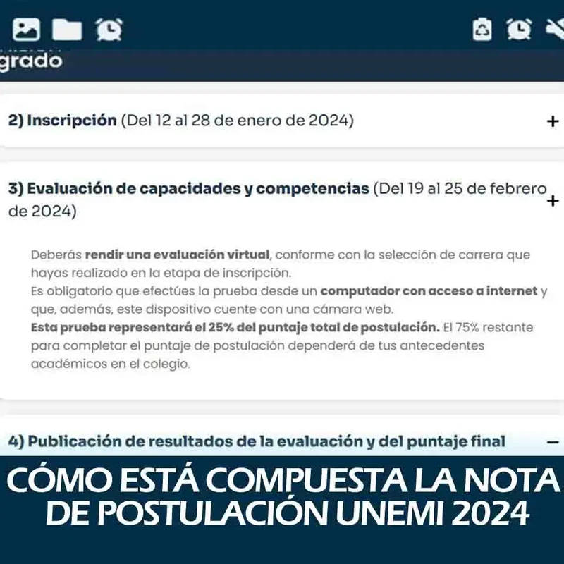 ¿Cómo está Compuesta la Nota de Postulación UNEMI 2024 1S? ¿Y Cómo Calcularla?