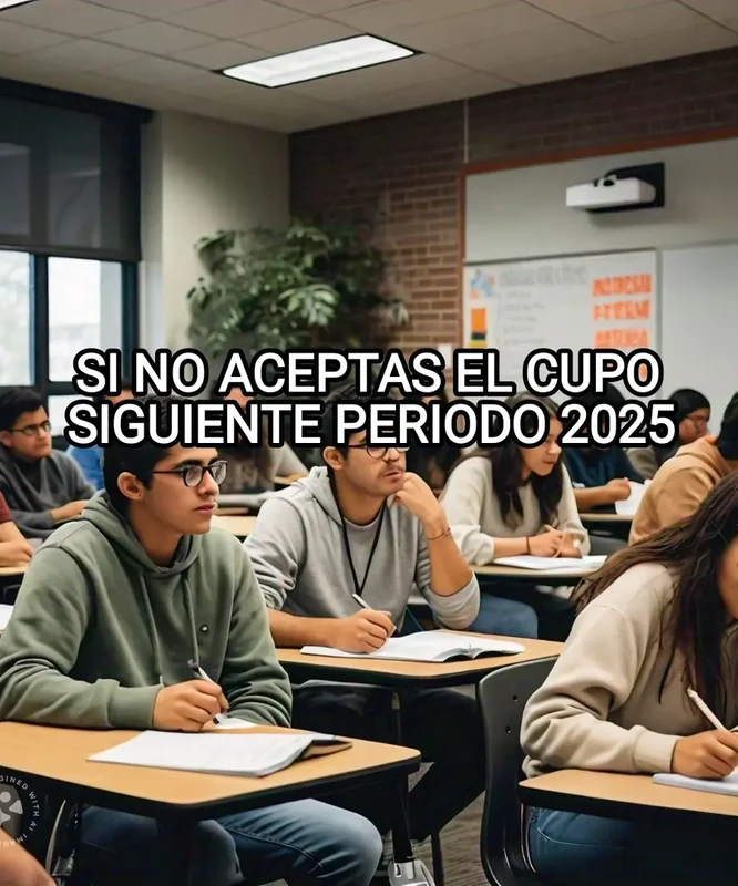 Si no aceptas el cupo: Siguiente periodo 2025