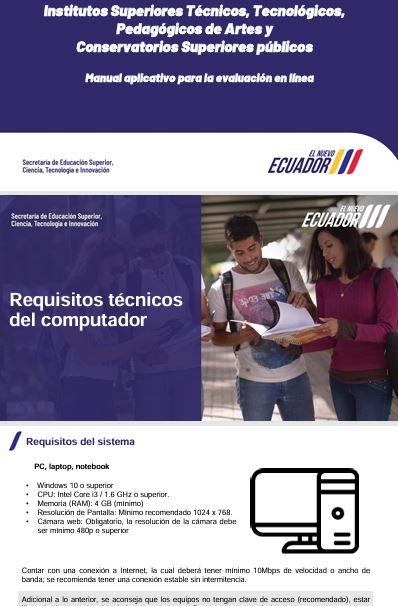 Manual del Aplicativo para la Evaluación en Línea de Institutos Superiores Técnicos, Tecnológicos, Pedagógicos de Artes y Conservatorios Superiores Públicos | 2025 1S