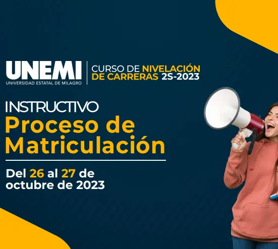 Instructivo del Proceso de Matriculación UNEMI 2024 1S