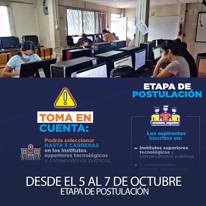 Postulación del 5 al 7 de octubre