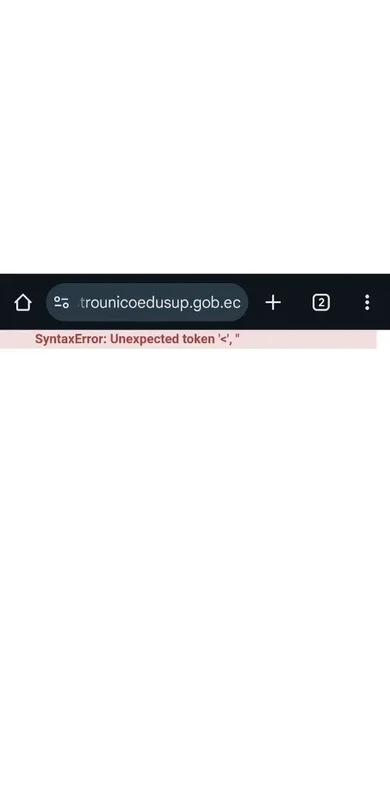 SyntaxError En el Registro Nacional | ¡Solución!