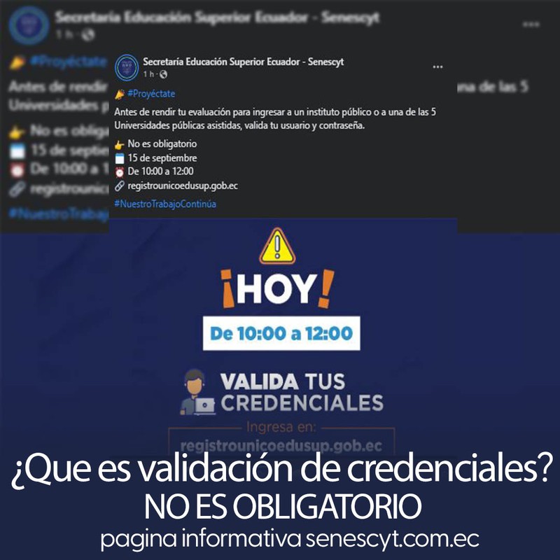 ¿Qué es Validación de Credenciales? | No Obligatorio - Admisión 2023 2S