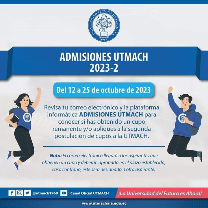 Obtención de Cupo UTMACH 2S 2023