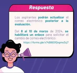 Cambiar Correo para Evaluación en Institutos y Conservatorios Públicos