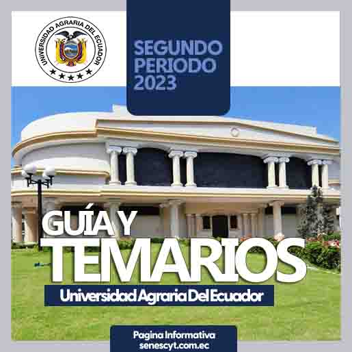 Temario y Guía de Apoyo para la Universidad Agraria del Ecuador