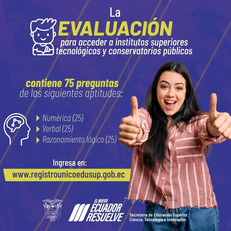 Aptitudes Evaluadas en Institutos Tecnológicos y Conservatorios Públicos 2024