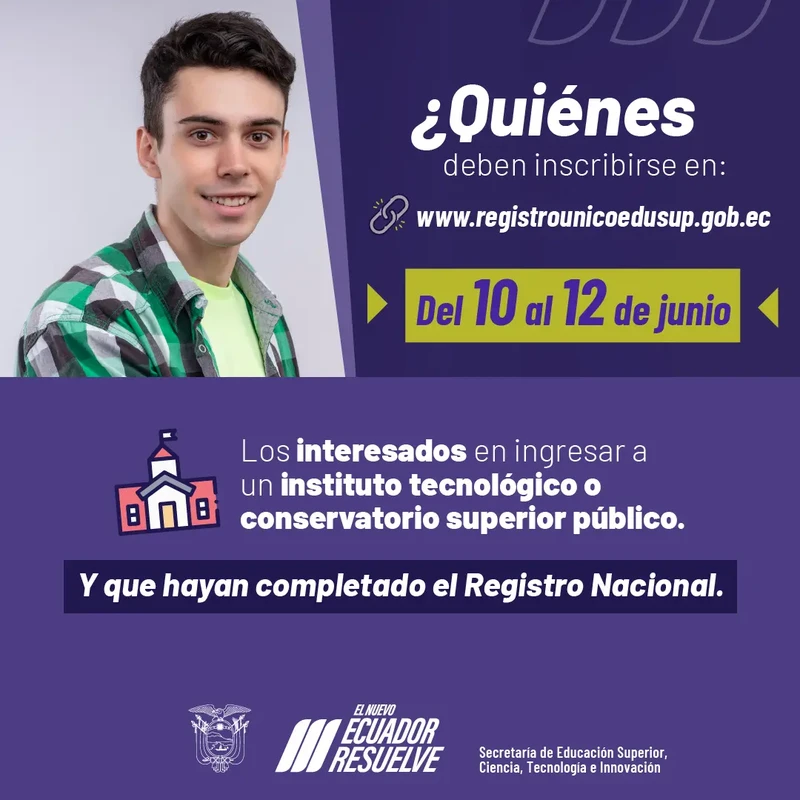 ¿Quiénes deben inscribirse en el registro único del 10 al 12 de junio 2024?