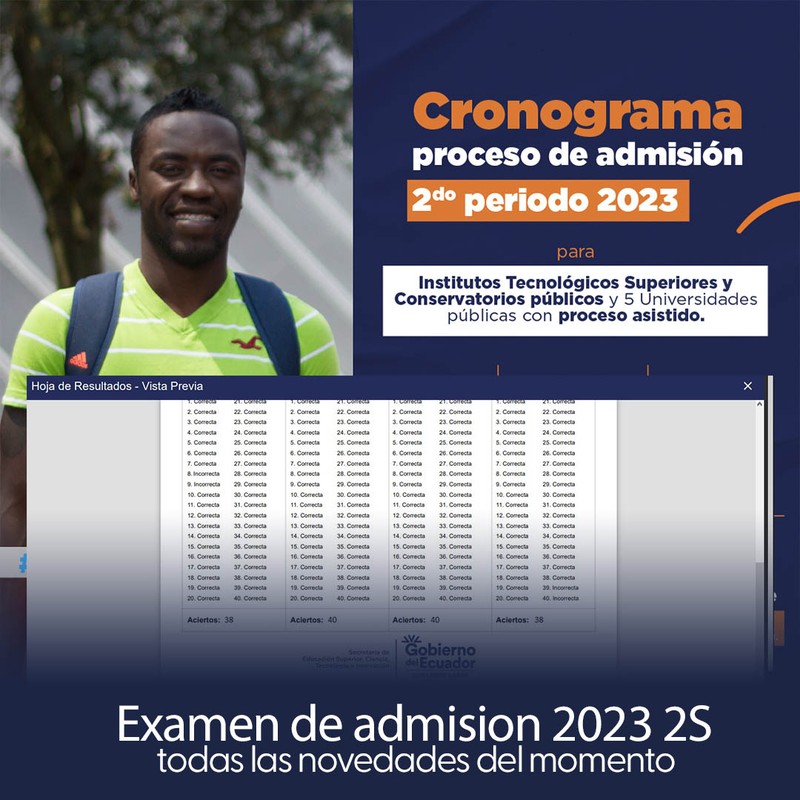 Todas las Novedades del Examen de Admisión 2023