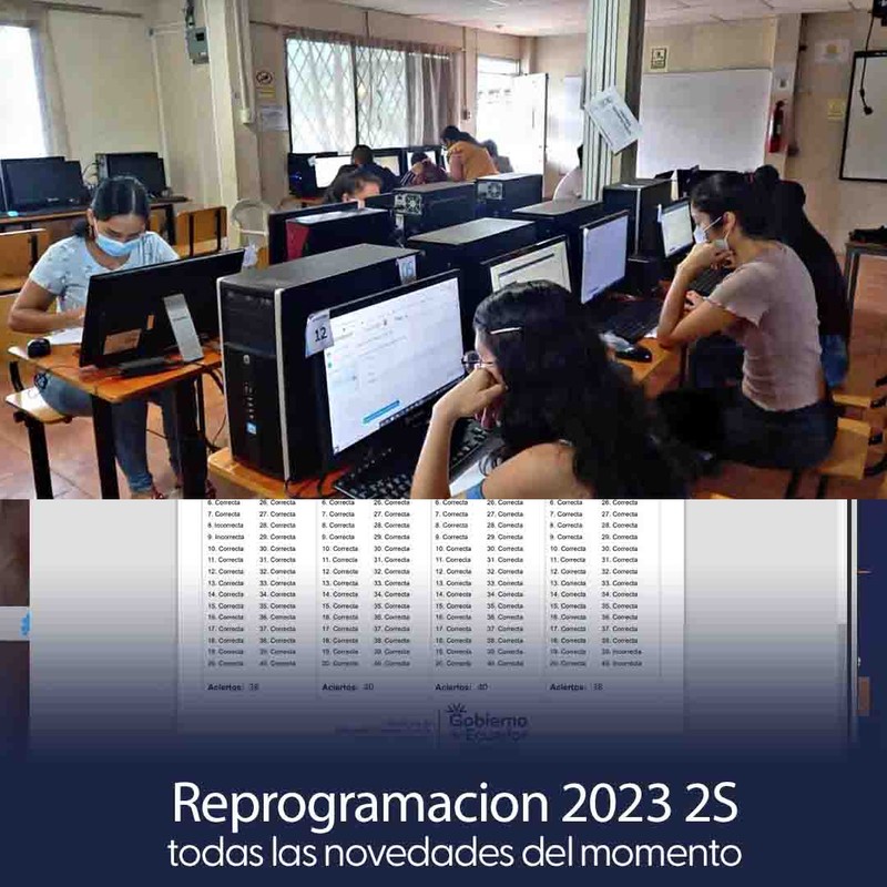 Reprogramación Examen de Acceso a la Educación Superior 2023 2s