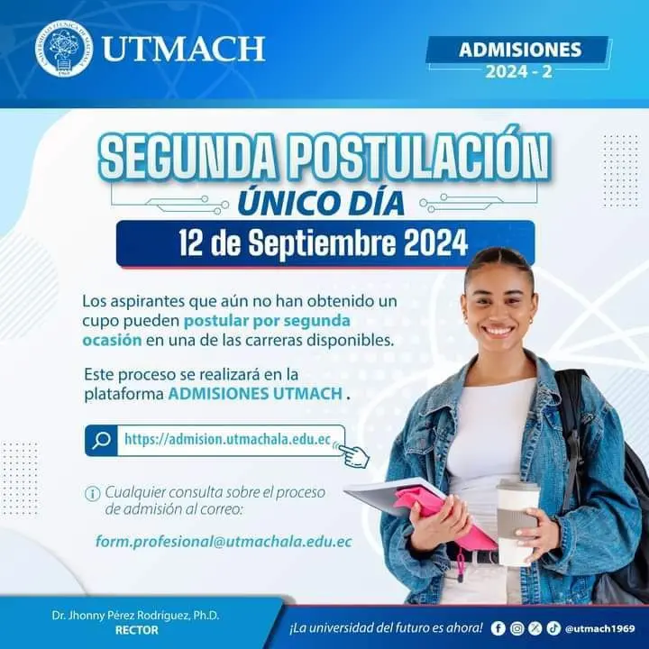 Segunda Postulación ULEAM 2024 2S – Único Día 12 de Septiembre