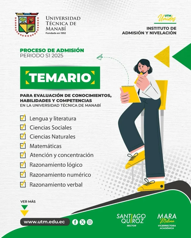 Admisión y Matriculación en la Universidad Técnica de Manabí - UTM