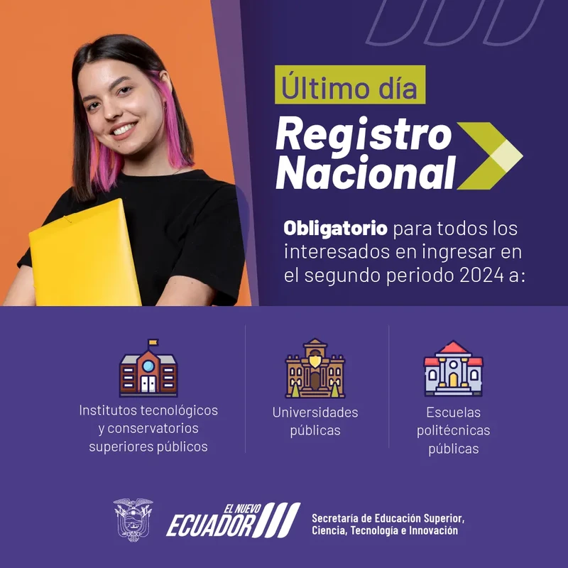 Último día para el Registro Nacional | 2024 2s